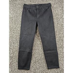 Liverpool Jeans Womens Sz 10 (30") Skinny Ankle Jeans Black